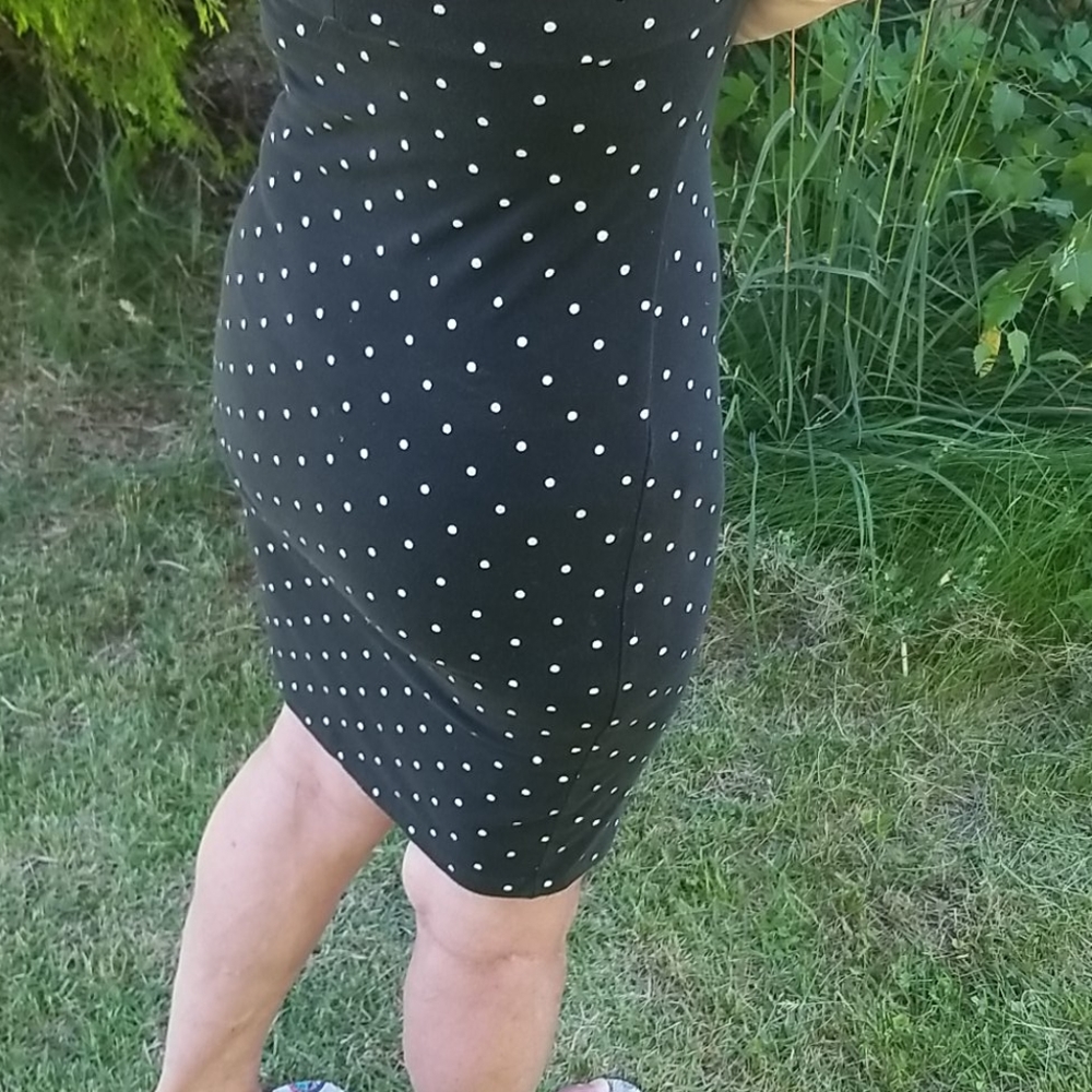 👗SOHO STRAPLESS POLKA DOT DRESS - Picture 3 of 6